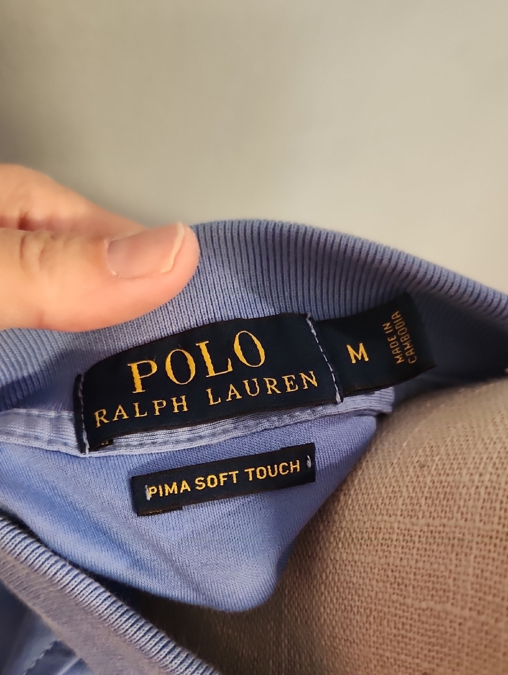 Polo RalphLauren Pima Soft Touch Cotton High-lowHem Shirt Embroidery Pony Preppy - Picture 8 of 9